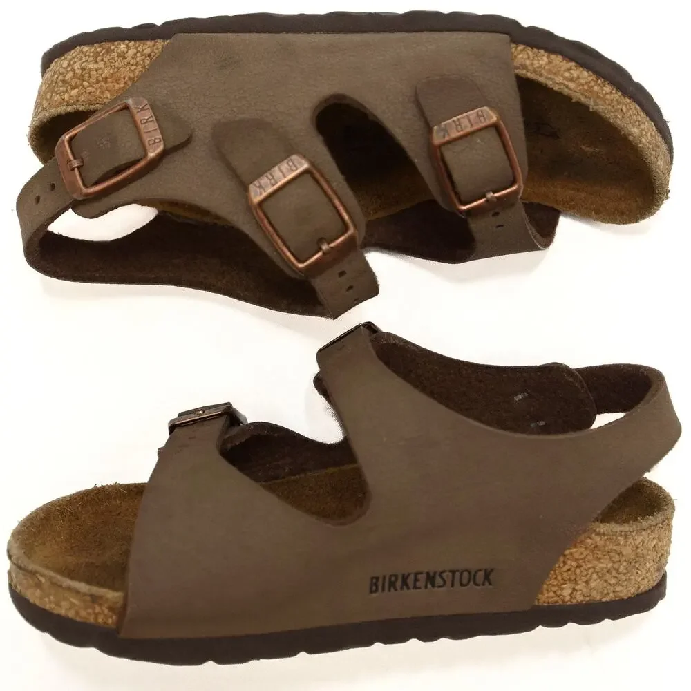 Birkenstock Roma Toddler Mocha Birkibuc Sandals Size 24 US 6-6.5